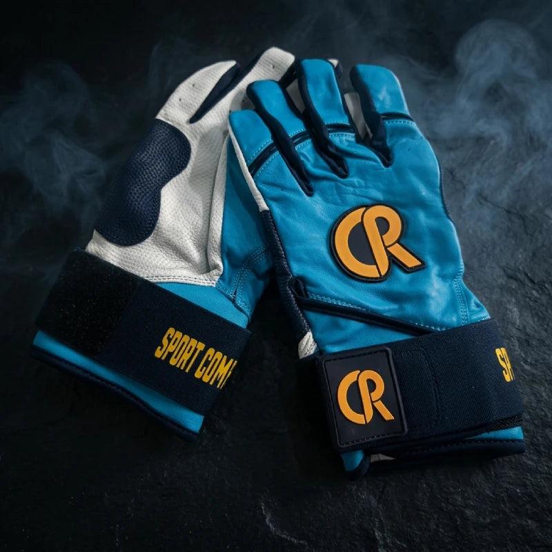 CR Batting Gloves - White/Blue