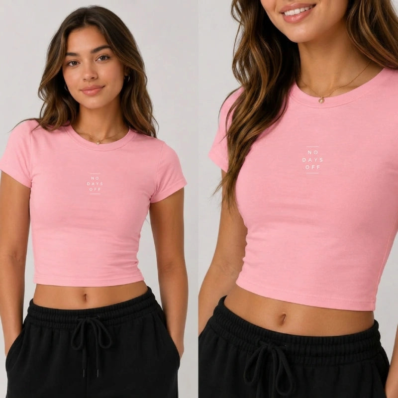 NO DAYS OFF Cropped Top